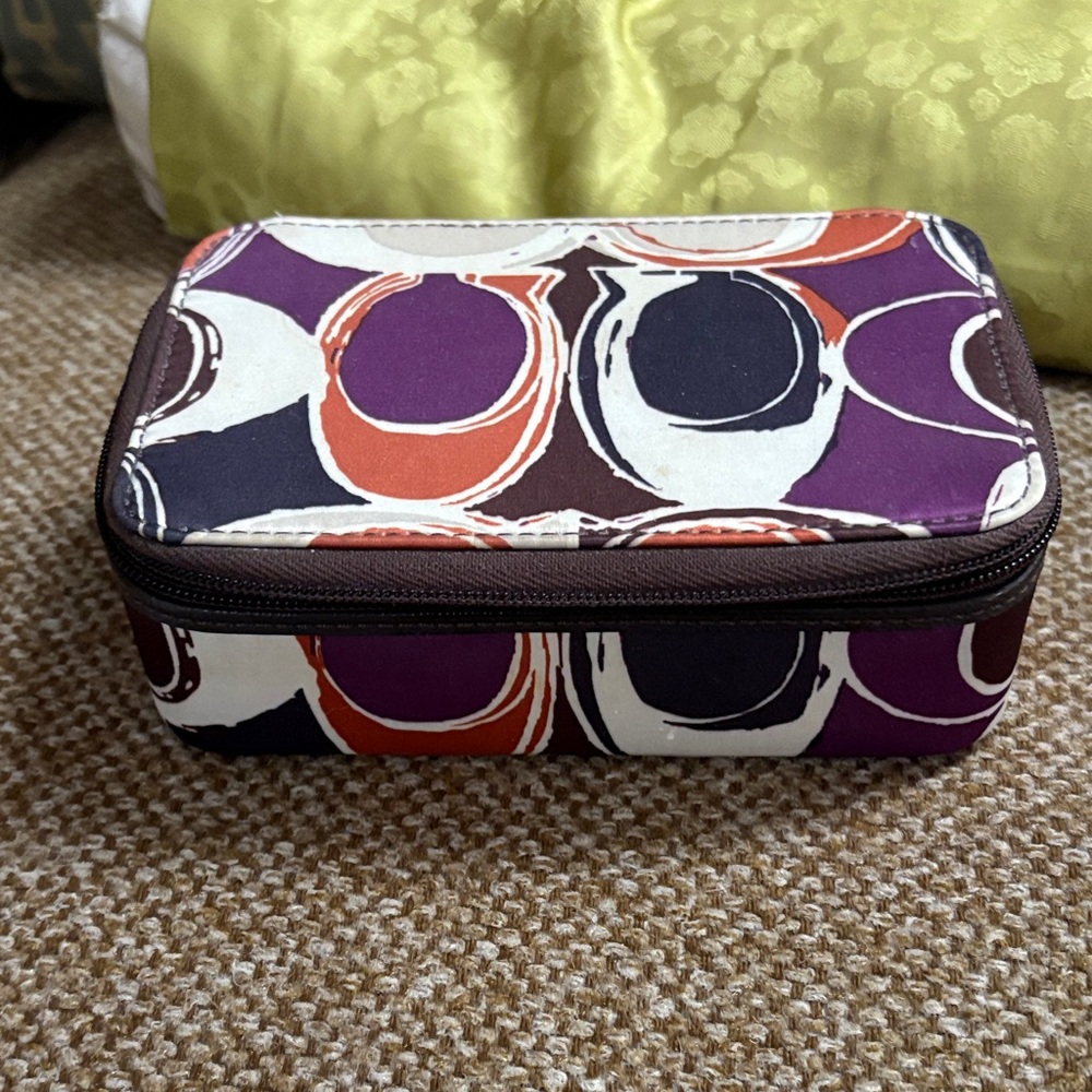 Coach vintage jewelry  box travel case